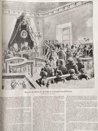 CARTEL ANTIGUO ORIGINAL DE EL DUELO VERASTEGUI - ROMERO 1895 JUICIO Y EVENTOS COMPLETOS /PLT - Image 12