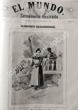 PORTADA ANTIGUA ORIGINAL  1895 LA ALAMEDA, DE LEANDRO IZAGUIRRE