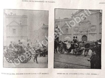 CARTEL ANTIGUO ORIGINAL DE DESFILE DE LAS FIESTAS PATRIAS D.F, DIBUJO DE CARLOS ALCALDE 1895 - Image 3