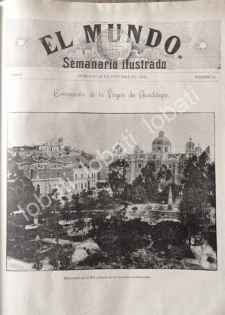 PORTADA ANTIGUA ORIGINAL  1895 LA VILLA DE GUADALUPE /RLG
