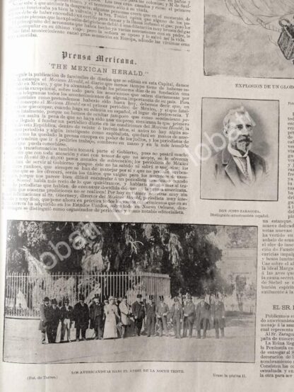 CARTEL ANTIGUO ORIGINAL DE AMERICANISTAS ESPAÑOLES EN EL ARBOL DE LA NOCHE TRISTE/ LDM - Image 2