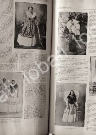 CARTEL ANTIGUO ORIGINAL DE LAS TEHUANAS Y SUS VESTIDOS 1895/ LDM