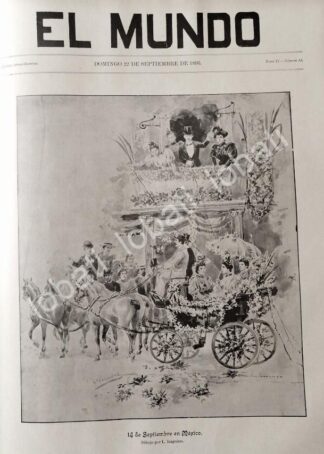 PORTADA ANTIGUA ORIGINAL  1895 DE LEANDRO IZAGUIRRE, FIESTAS PATRIAS