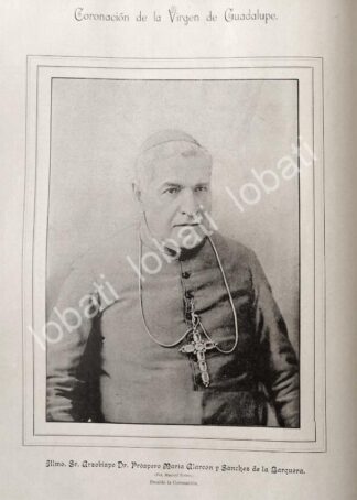 GRABADO ANTIGUO 1895 OBISPO. PROSPERO MARIA ALARCON SANCHEZ /RLG