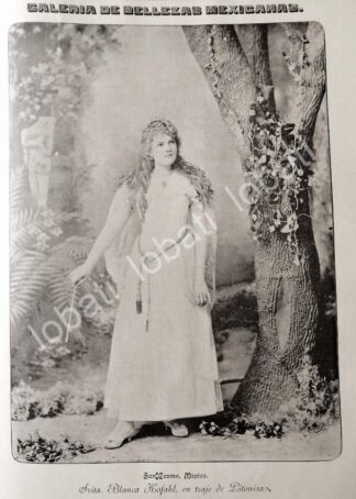 GRABADO ANTIGUO 1895 BLANCA KOFHAL NARVAEZ DE OCTAVIANO DE LA MORA /ASM