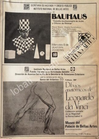 CARTEL ANTIGUO ORIGINAL DE INBA Y COLECCION DE LA REINA ISABEL II 1981 / BAUHAUS