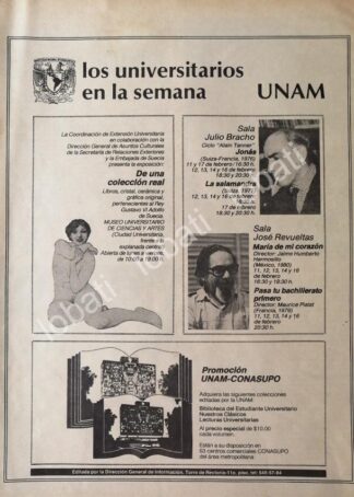 CARTEL ANTIGUO ORIGINAL DE UNAM EVENTOS DE TEATRO Y CULTURALES 1981 /14