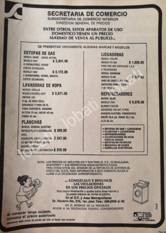 CARTEL ANTIGUO ORIGINAL DE AFICHE DEL GOBIERNO 1981 SECRETARIA DE COMERCIO /31
