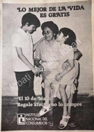 CARTEL ANTIGUO ORIGINAL DE INSTITUTO NACIONAL DEL CONSUMIDOR ( PROFECO) 1981 /8