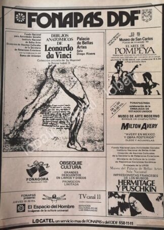 CARTEL ANTIGUO ORIGINAL DE FONAPASS DDF COLECCION DE LA REINA ISABEL II 1982 /11