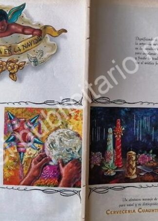 CARTEL ANTIGUO ORIGINAL DE CERVEZA CARTA BLANCA 1967 ARTE PUBLICITARIO