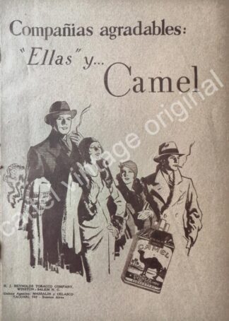 CARTEL ANTIGUO ORIGINAL DE CIGARROS CAMEL 1928 /15