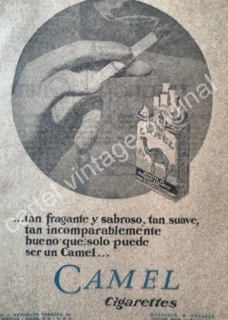 CARTEL ANTIGUO ORIGINAL DE CIGARROS CAMEL 1928 /14