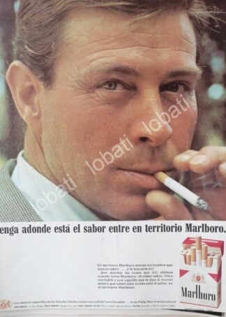 CARTEL ANTIGUO ORIGINAL DE CIGARROS MARLBORO 1966 /T250