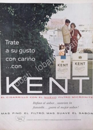 CARTEL ANTIGUO ORIGINAL DE CIGARROS KENT 1963 /15