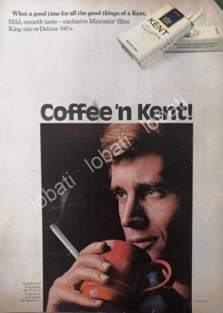 CARTEL ANTIGUO ORIGINAL DE CIGARROS KENT 1971 /14