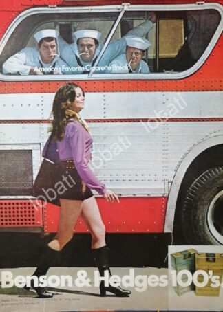 CARTEL ANTIGUO ORIGINAL DE CIGARROS BENSON & HEDGES 1970 /7