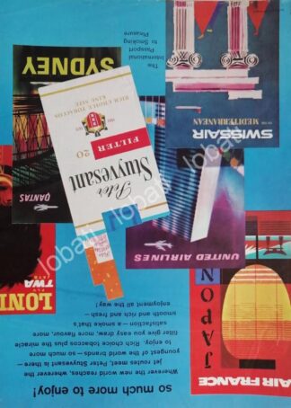 CARTEL ANTIGUO ORIGINAL DE CIGARROS PETER STUYVESANT FILTER. 1960s /3