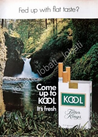 CARTEL ANTIGUO ORIGINAL DE CIGARROS KOOL 1970 -4