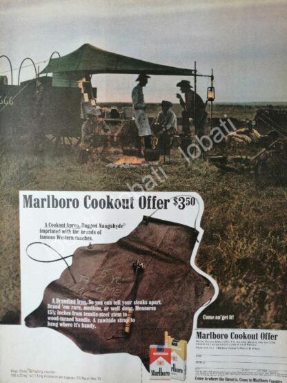 CARTEL ANTIGUO ORIGINAL DE PUBLICIDAD Y RECETARIO PROMOCION MARLBORO 1970 /RARO - Image 5