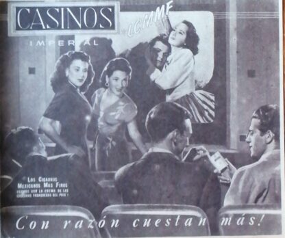 CARTEL ANTIGUO ORIGINAL DE SET DE 3 CARTELES CIGARROS DE LOS AÑOS 40s - Image 3