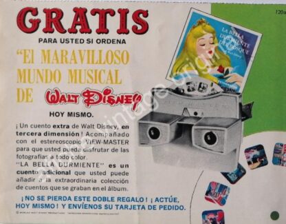 CARTEL ANTIGUO ORIGINAL DE SET DE 2 AFICHES. VISOR VIEW MASTER 1960s - Image 2