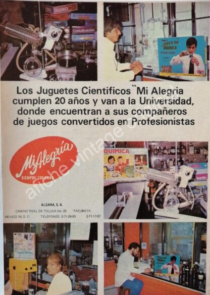 CARTEL ANTIGUO ORIGINAL DE JUGUETES CLASICOS 1980s, MI ALEGRIA, LILI LEDY, FISHER PRICE - Image 4