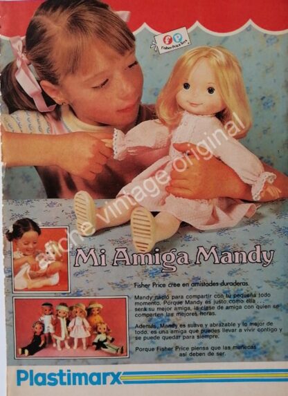 CARTEL ANTIGUO ORIGINAL DE JUGUETES CLASICOS 1980s, MI ALEGRIA, LILI LEDY, FISHER PRICE - Image 2