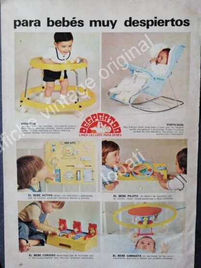 CARTEL ANTIGUO ORIGINAL DE SET DE 6 JUGUETES CLASICOS DE LOS 1970s 80s - Image 6