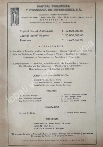 CARTEL ANTIGUO ORIGINAL DE 8 AFICHES BANCOS DE MONTEREY AÑOS 40s,50s,60s - Image 6