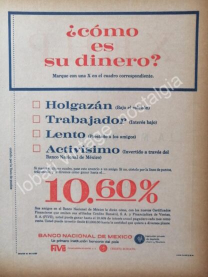 CARTEL ANTIGUO ORIGINAL DE 8 AFICHES BANCOS DE MONTEREY AÑOS 40s,50s,60s - Image 5