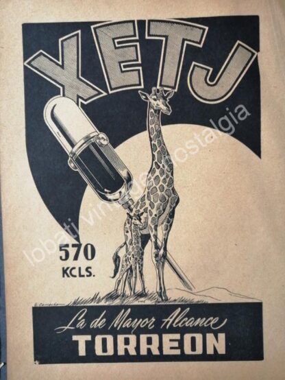 CARTEL ANTIGUO ORIGINAL DE 3 AFICHES RADIO DIFUSORAS DE TORREON 1950s-60s - Image 2