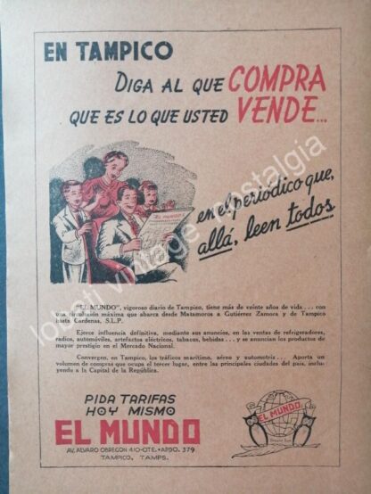 CARTEL ANTIGUO ORIGINAL DE SET DE 6 AFICHES PERIODICOS DE COAHUILA AÑOS 50s-60s - Image 5