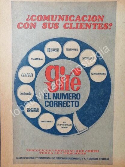 CARTEL ANTIGUO ORIGINAL DE SET DE 8 AFICHES DE PERIODICOS DE LOS AÑOS 40s-60s - Image 7