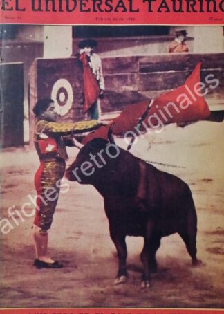 PORTADA ANTIGUA ORIGINAL  1923. TORERO. LUIS FREG, EL PASE DE LA MUERTE