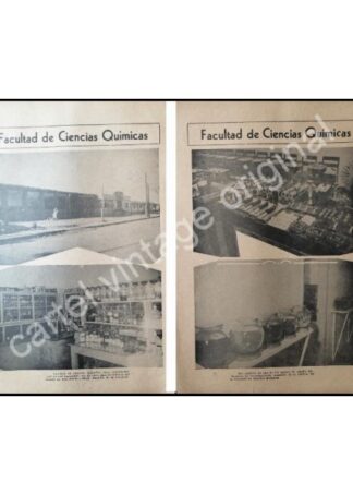CARTEL ANTIGUO ORIGINAL DE FACULTAD DE QUIMICA UANL. 1944