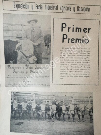 CARTEL ANTIGUO ORIGINAL DE NOTA DE PRENSA PRIMERA EXPO GUADALUPE 1944 MONTERREY - Image 6