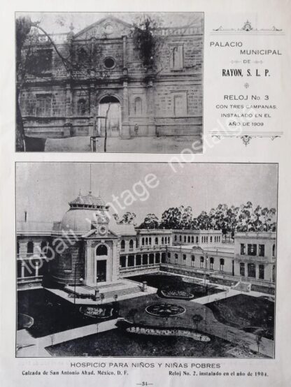 GRABADO ANTIGUO MANICOMIO LA CASTAÑEDA Y HOSPICIO 1924 - Image 4