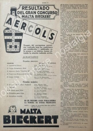 CARTEL ANTIGUO ORIGINAL DE CERVEZA SIN ALCOHOL BIECKERT 1920s ARGENTINA