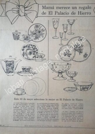 CARTEL ANTIGUO ORIGINAL DE TIENDA EL PALACIO DE HIERRO MAYO 1967
