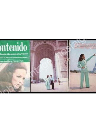 CARTEL ANTIGUO ORIGINAL DE MARIA FELIX EN PARIS 1976
