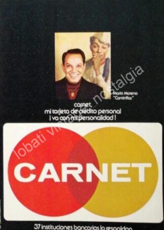 CARTEL ANTIGUO ORIGINAL DE CANTINFLAS Y LA TARJETA CARNET 1979 /FEP