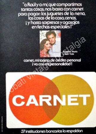CARTEL ANTIGUO ORIGINAL DE RAUL VALE Y ANGELICA MARIA Y LA TARJETA CARNET 1979 /FEP