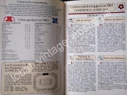 CARTEL ANTIGUO ORIGINAL DE FOLLETO BANAMEX SUPER TAZON NFL 1981 - Image 4