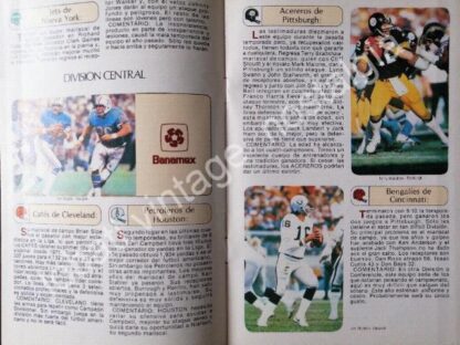 CARTEL ANTIGUO ORIGINAL DE FOLLETO BANAMEX SUPER TAZON NFL 1981 - Image 3