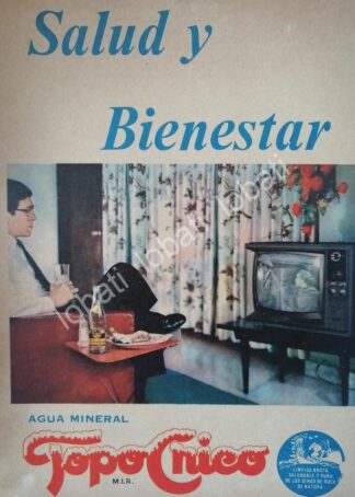 CARTEL ANTIGUO ORIGINAL DE AGUA MINERAL TOP CHICO 1963 /115