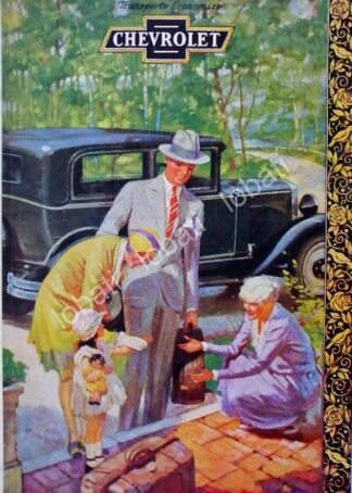CARTEL ANTIGUO ORIGINAL DE AUTOS CHEVROLET GENERAL MOTOROS 1930 /132