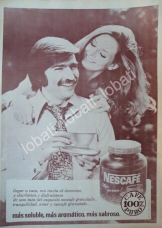 CARTEL ANTIGUO ORIGINAL DE CAFE NESCAFE 1972 /CF62