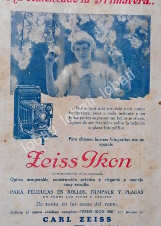 CARTEL ANTIGUO ORIGINAL DE CAMARAS FOTOGRAFICAS ZEISS IKON 1930 /5