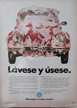 CARTEL ANTIGUO ORIGINAL DE AUTOS VOLKSWAGEN VOCHO 1979 /34